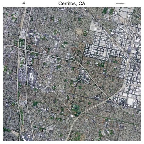 Aerial Photography Map of Cerritos, CA California