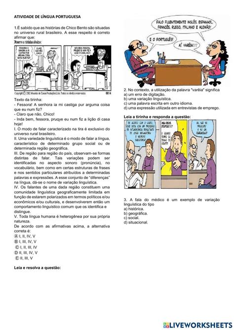 Atividade Variação Linguistica 6 Ano - Atividades De Variação Linguistica 6 Ano - FDPLEARN