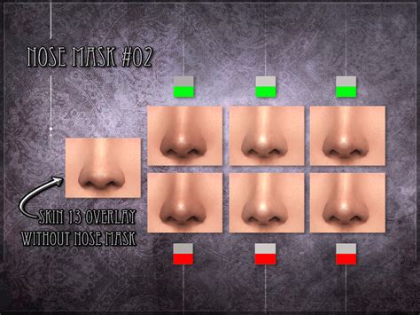 The Sims Resource Nose Mask 02 Set