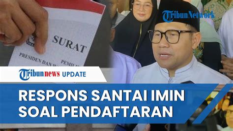 Cak Imin Santai Tanggapi Wacana Pendaftaran Capres Cawapres 2024 Yang