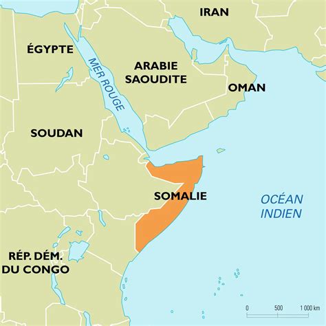 Somalie carte de situation Média Encyclopædia Universalis