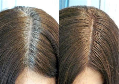 Before And After Grey Hair Grey Hair Root Touch Up Grey Hair Roots