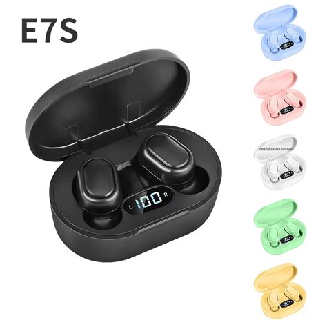 E7S TWS Fone De Ouvido Bluetooth Fones De Ouvido Sem Fio Micro