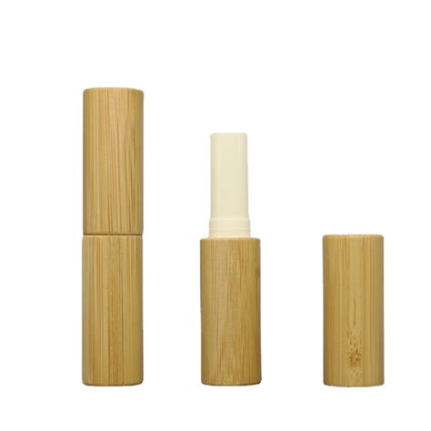 Eco Friendly Lip Balm Tubes For Bamboo Cosmetic Packaging