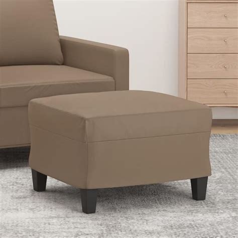 Pouf Poire Repose Pied Cappuccino X X Cm Similicuir Yw Tech