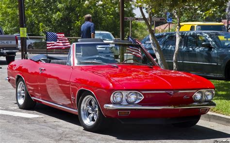 1967 Chevrolet Corvair Monza Convertible Red Fvr General Motors