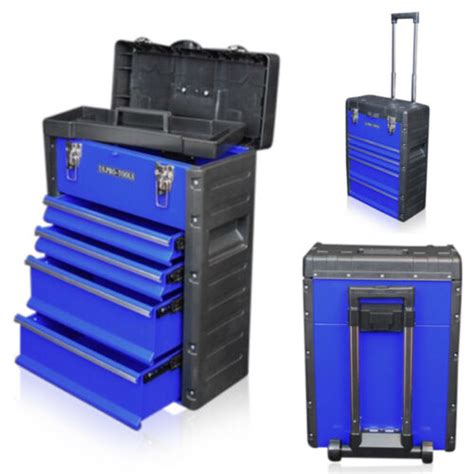 319 Us Pro Tools Blue Mobile Roller Chest Trolley Cart Storage Cabinet