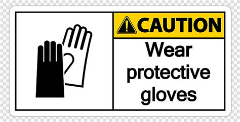 Wear Protective Gloves Sign Vector Wear Protective Gloves Sign Wear