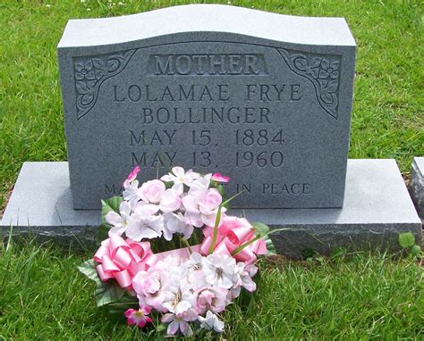 Lola Mae Frye Bollinger M Morial Find A Grave