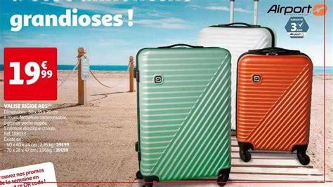 Promo Valise Rigide Abs Chez Auchan ICatalogue Fr