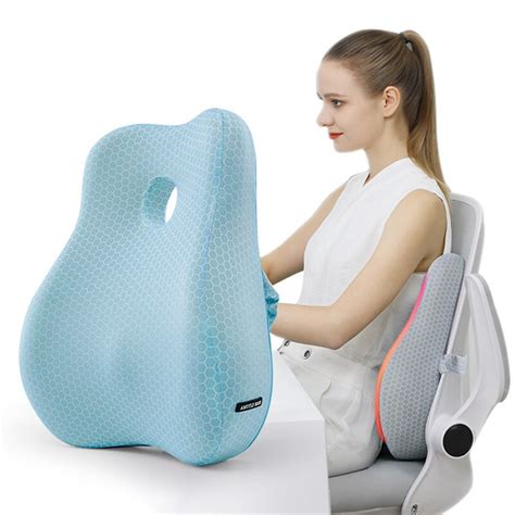 Memory Foam Seat Support Waist Pillow Orthopedic Massage Back Cushion