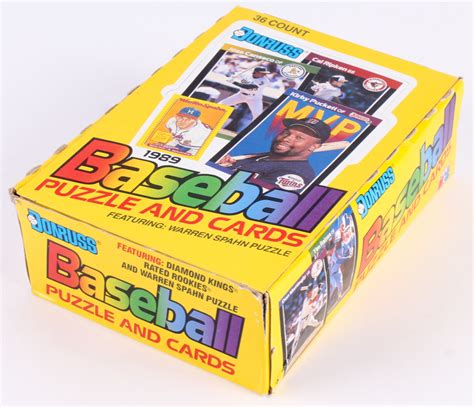 1989 Donruss Puzzle And Baseball Cards Box Of 36 Wax Packs Pristine