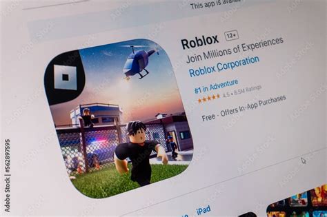 Wonosobo, Indonesia, January, 19 2023: Roblox mobile game icon is seen ...