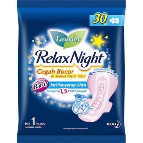 Jual Laurier Relax Night Pembalut Cm Sacshet Pcs Shopee Indonesia