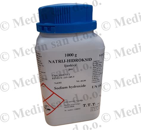 Natrijev Hidroksid Naoh 1000g Medin San Doo