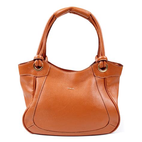 Bolsa De Ombro Em Couro Artlux Feminina 8018 Marrom