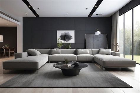 Premium AI Image | Contemporary sofa living room in modern room