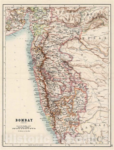 Historic Map : 10: Bombay (South) 1894 - Vintage Wall Art – Historic