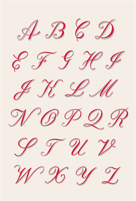 Round Hand Script Alphabet | Lettering :: Behance