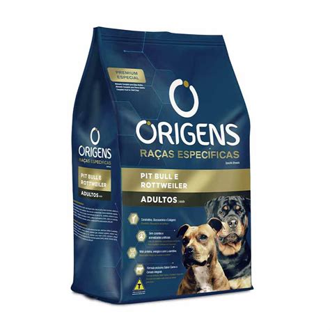Rações Para Pit Bull - Ração Origens Raças Especificas para Pit Bull e Rottweiler Adultos 15k ...