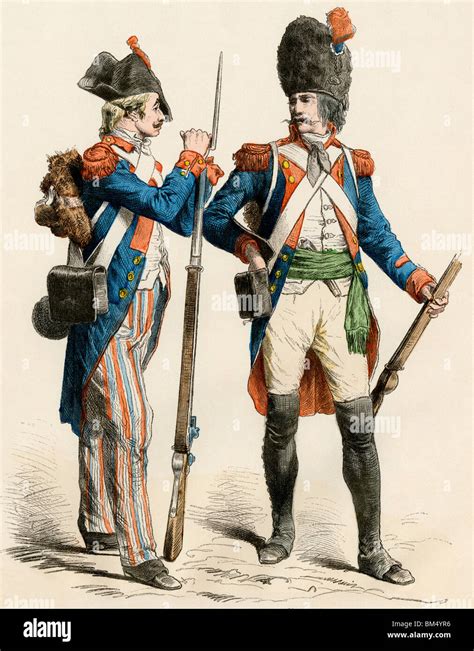 Soldat Dinfanterie Française De 1799 Et Dun Grenadier De 1795