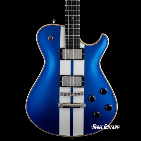 Knaggs Guitars Eric Steckel Kenai T S In Cobra Blue Racing Stripes