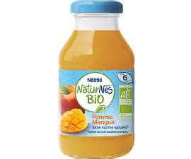 Jus de fruit bébé pomme mangue NaturNes bio Nestlé Bébé