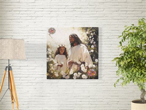 Black Jesus And Child Religious Wall Art Christian Artwork African