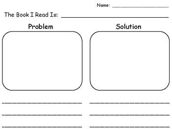 Problem Solution Reading Response Teaching Resources Tpt