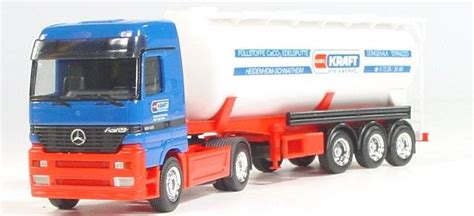 Herpa Mercedes Benz Actros LH Feldbinder Silo Semitrailer Steinwerke