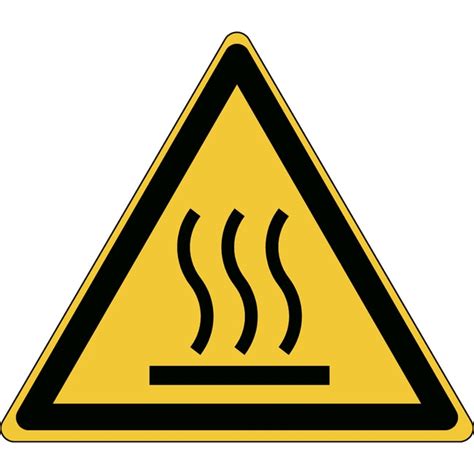 Brady Aluminum Iso Safety Sign Warning Hot Surface W X H X