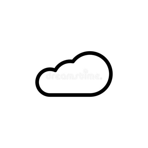 Icono De Nube Icono De Vector De Nube Ilustración del Vector