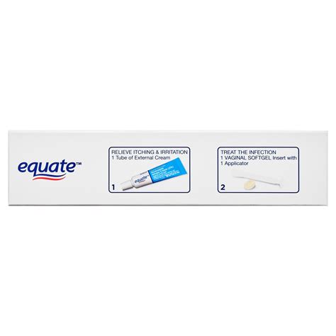 Equate Miconazole 1 Day Miconazole Nitrate Vaginal Insert And Cream