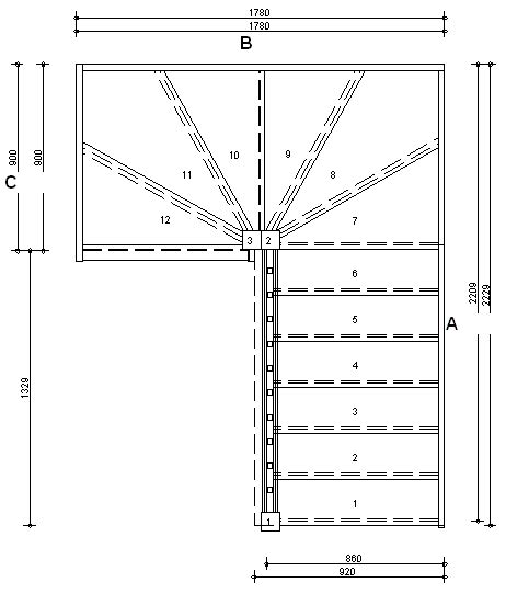 Staircases To Order Online 180 Degree Turn Winder Stairs