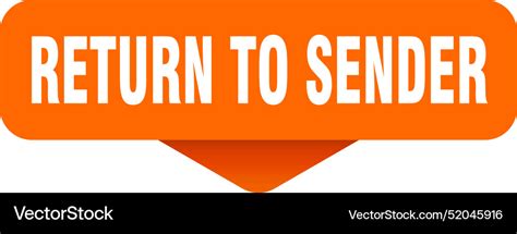 return  sender sticker sign royalty  vector image