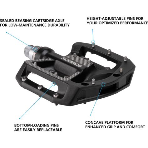 Shimano Pd Gr500 Mtb Flat Pedals Black Pedals Freewheel