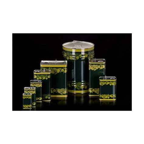 Contenitore Metallico Per Olio Latta Banda Stagnata Lattina Olio Litri