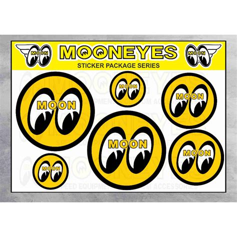 Jual Sticker Pack Mooneyes Sticker Logo Brand Stiker Motor Sticker