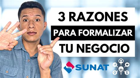 3 RAZONES PARA FORMALIZAR MI NEGOCIO Y AHORROS SUNAT 2022 MIRA