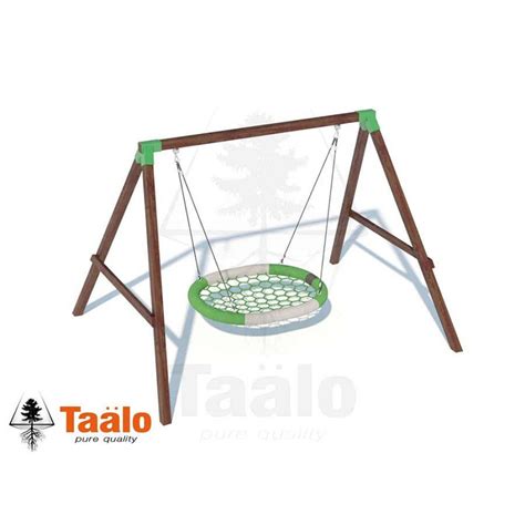 Качели деревянные с сиденьем "Гнездо"-овал Taalo