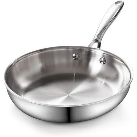 Cooks Standard Multi Ply Clad 10 5 In Stainless Steel Frying Pan Nc 00216 The Home Depot