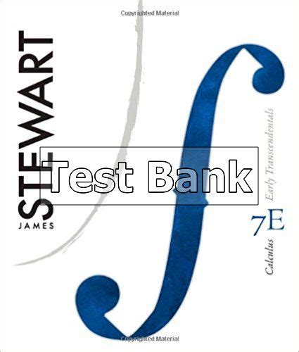 Calculus Early Transcendentals 7th Edition Stewart Test Bank Testbankfan