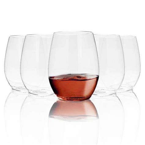 Plastic Stemless Wine Glasses