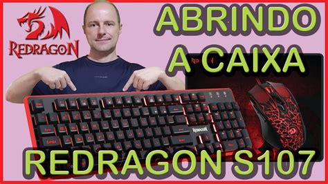 Unboxing Combo Mouse Pad Teclado E Mouse Gaming Redragon Essentials