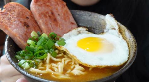 Comfort Ramen Spam And Eggs Mikes Mighty Good