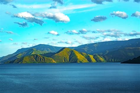 Premium Photo Holbung Hill On Samosir Island In Lake Toba Indonesia