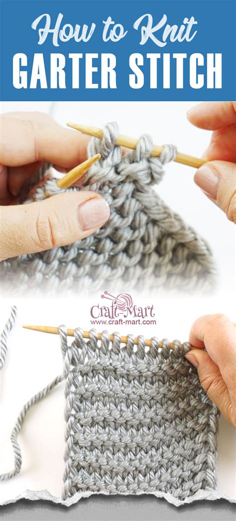 How To Do A Knit Stitch And Garter Stitch Craft Mart