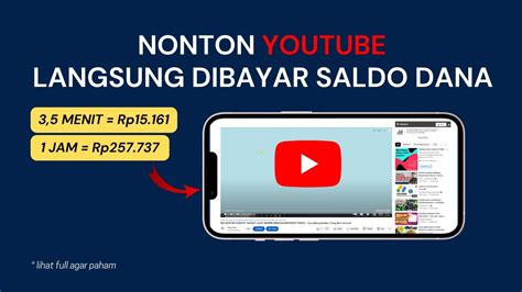 Cuma Nonton Video Youtube 2 5 Menit Dibayar 15 Ribu Cara Menghasilkan