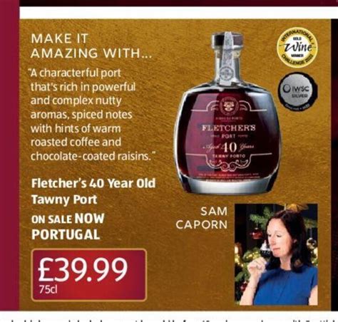 Fletcher S 40 Year Old Tawny Port Offer At Aldi