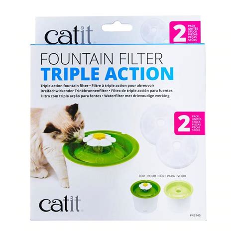 Catit Triple Action Fountain Filter 2 Pack 43745 Lazada Singapore